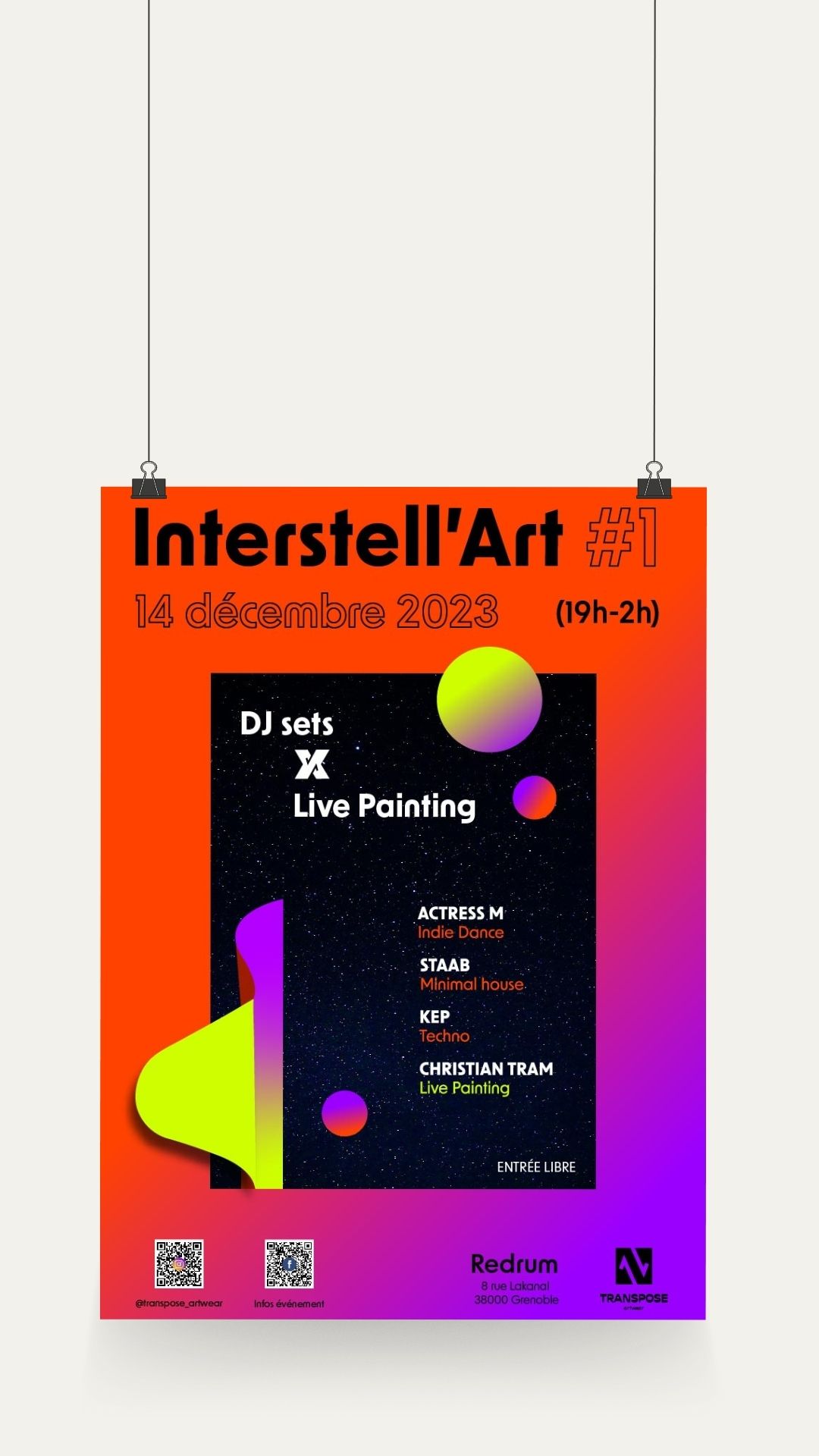 Mockup affiche événement Interstell'Art #